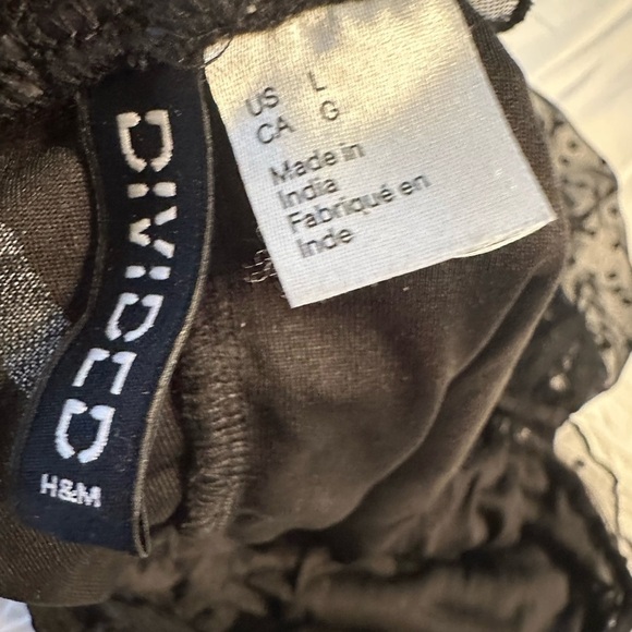 H&M sheer puff sleeves crop top size L(O) - Picture 8 of 12